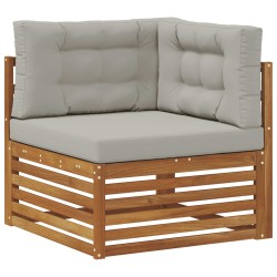 Ensemble de canapés d'extérieur 4 pcs Gris Naturel et Clair 526634526634