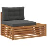 Ensemble de canapés d'extérieur 3 Pièce Naturel et Anthracite 526635526635