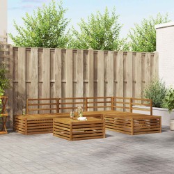 Ensemble de canapés d'extérieur 5 Pièce Naturel 526638526638