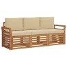 Ensembles de canapés avec coussin 3 pcs Naturel et Beige 526639526639