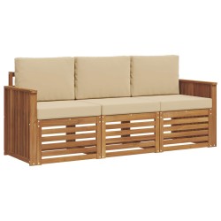 Ensembles de canapés avec coussin 3 pcs Naturel et Beige 526640526640