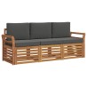 Ensembles de canapés avec coussin 3 pcs Naturel et Anthracite 526641526641