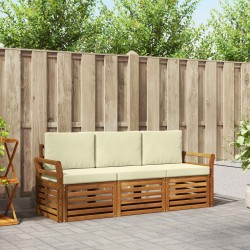 Ensembles de canapés avec coussin 3 pcs Naturel et Crème 526643526643