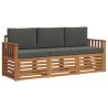 Ensembles de canapés avec coussin 3 pcs Naturel et Anthracite 526644526644