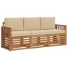 Ensembles de canapés avec coussin 3 pcs Naturel et Beige 526645526645