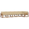 Ensemble de canapés d'extérieur 6 pcs Naturel et Beige 526651526651