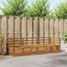 Ensemble de canapés d'extérieur 3 pcs Naturel 526654526654