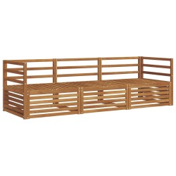 Ensemble de canapés d'extérieur 3 pcs Naturel 526654526654