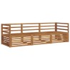 Ensemble de canapés d'extérieur 3 pcs Naturel 526654526654