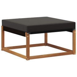 Ensemble de canapés d'extérieur 6 pcs Naturel et Noir 526656526656