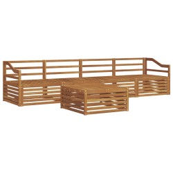 Ensemble de canapés d'extérieur 5 pcs Naturel 526663526663
