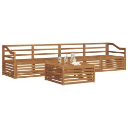 Ensemble de canapés d'extérieur 5 pcs Naturel 526663526663