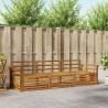 Ensemble de canapés d'extérieur 3 pcs Naturel 526668526668