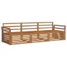 Ensemble de canapés d'extérieur 3 pcs Naturel 526668526668