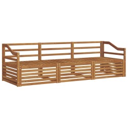 Ensemble de canapés d'extérieur 3 pcs Naturel 526672526672