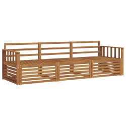 Ensemble de canapés d'extérieur 3 pcs Naturel 526675526675