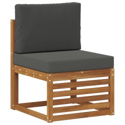 Ensemble de canapés d'extérieur 3 pcs Naturel et Anthracite 526676526676