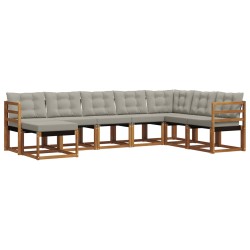 Ensemble de canapés d'extérieur 8 pcs Gris Naturel et Clair 526680526680