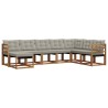 Ensemble de canapés d'extérieur 8 pcs Gris Naturel et Clair 526680526680