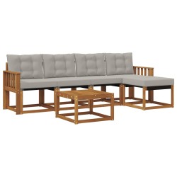 Ensemble de canapés d'extérieur 6 pcs Gris Naturel et Clair 526681526681