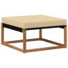 Ensemble de canapés d'extérieur 6 pcs Naturel et Beige 526686526686