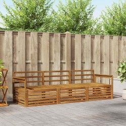 Ensemble de canapés d'extérieur 3 pcs Naturel 526687526687