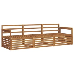 Ensemble de canapés d'extérieur 3 pcs Naturel 526687526687