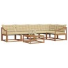 Ensemble de canapés d'extérieur 6 pcs Naturel et Beige 526699526699