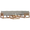 Ensemble de canapés d'extérieur 6 pcs Gris Naturel et Clair 526702526702