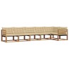 Ensemble de canapés d'extérieur 6 pcs Naturel et Beige 526706526706