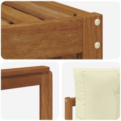 Ensemble de canapés d'extérieur 4 pcs Naturel et Crème 526711526711