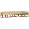 Ensemble de canapés d'extérieur 6 pcs Naturel et Beige 526718526718