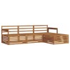 Ensemble de canapés d'extérieur 4 pcs Naturel 526722526722