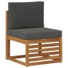 Ensemble de canapés d'extérieur 3 pcs Naturel et Anthracite 526730526730