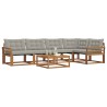 Ensemble de canapés d'extérieur 6 pcs Gris Naturel et Clair 526735526735