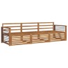 Ensemble de canapés d'extérieur 3 pcs Naturel 526744526744