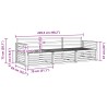 Ensemble de canapés d'extérieur 3 pcs Naturel 526744526744