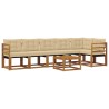 Ensemble de canapés d'extérieur 7 pcs Naturel et Beige 526748526748