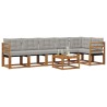 Ensemble de canapés d'extérieur 7 pcs Gris Naturel et Clair 526753526753
