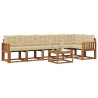 Ensemble de canapés d'extérieur 7 pcs Naturel et Beige 526755526755