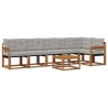 Ensemble de canapés d'extérieur 7 pcs Gris Naturel et Clair 526756526756