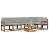 Ensemble de canapés d'extérieur 7 pcs Gris Naturel et Clair 526756526756