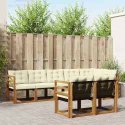 Ensemble de canapés d'extérieur 8 pcs Naturel et Crème 526760526760