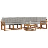 Ensemble de canapés d'extérieur 7 pcs Gris Naturel et Clair 526768526768