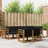 Ensemble de canapés d'extérieur 7 pcs Naturel et Noir 526771526771
