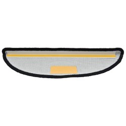 Tapis d'escalier 20 pièces 56 x 17 x 3 cm Noir Demi-rond 526780526780