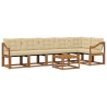 Ensemble de canapés d'extérieur 7 pcs Naturel et Beige 526785526785