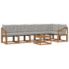 Ensemble de canapés d'extérieur 7 pcs Gris Naturel et Clair 526786526786