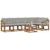 Ensemble de canapés d'extérieur 7 pcs Gris Naturel et Clair 526786526786