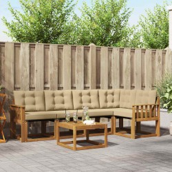 Ensemble de canapés d'extérieur 6 pcs Naturel et Beige 526797526797